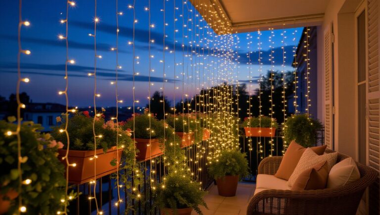 balcony fairy lights inspiration
