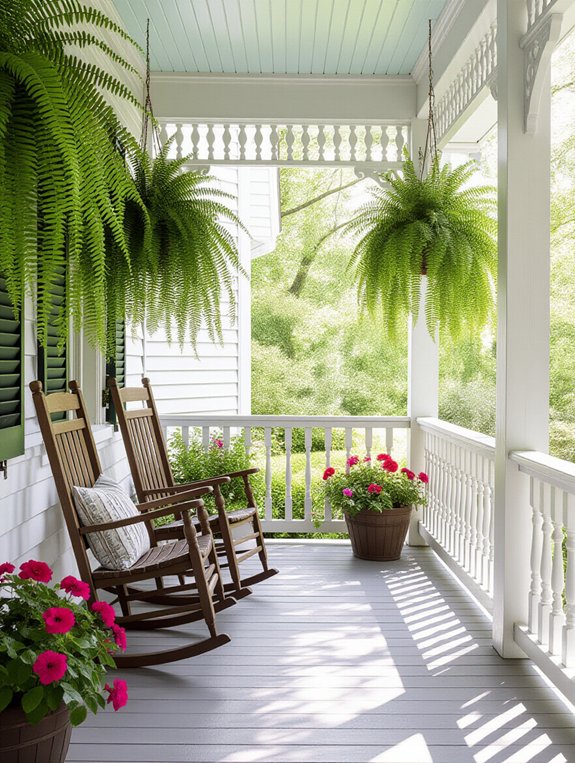 charming farmhouse porch railings