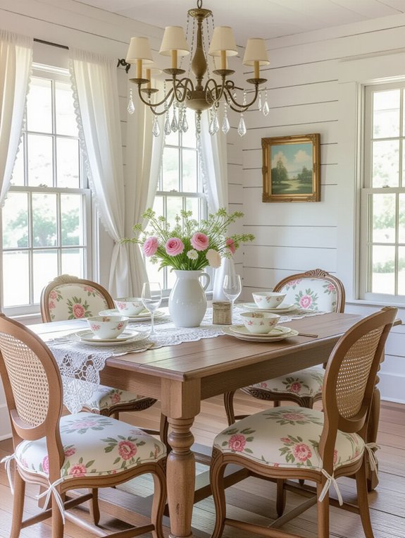 charming vintage dining atmosphere