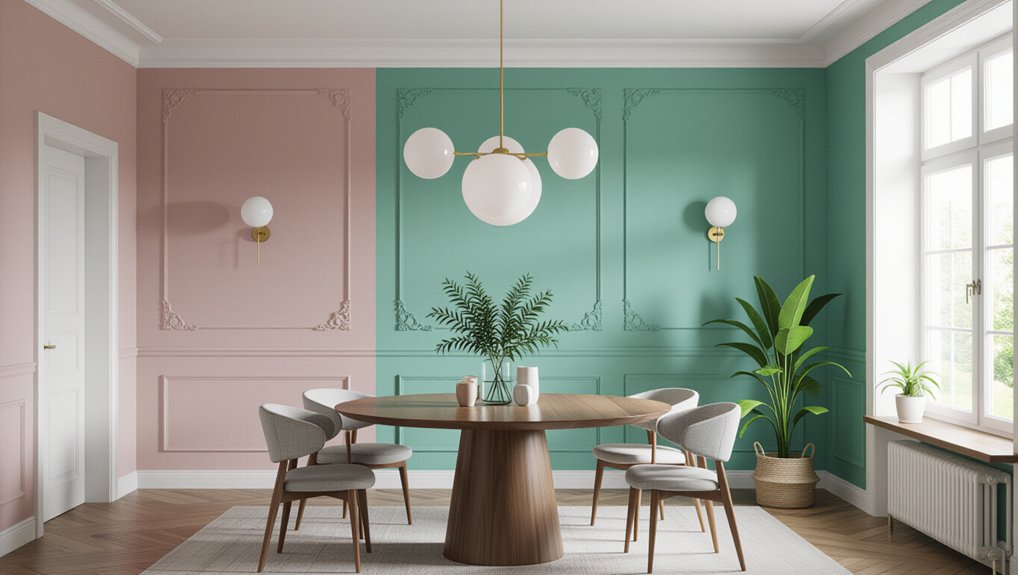 chic dining room colors