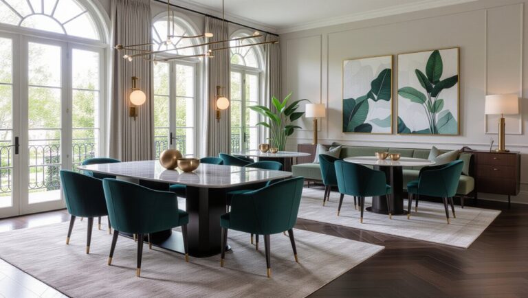 contemporary elegant dining spaces