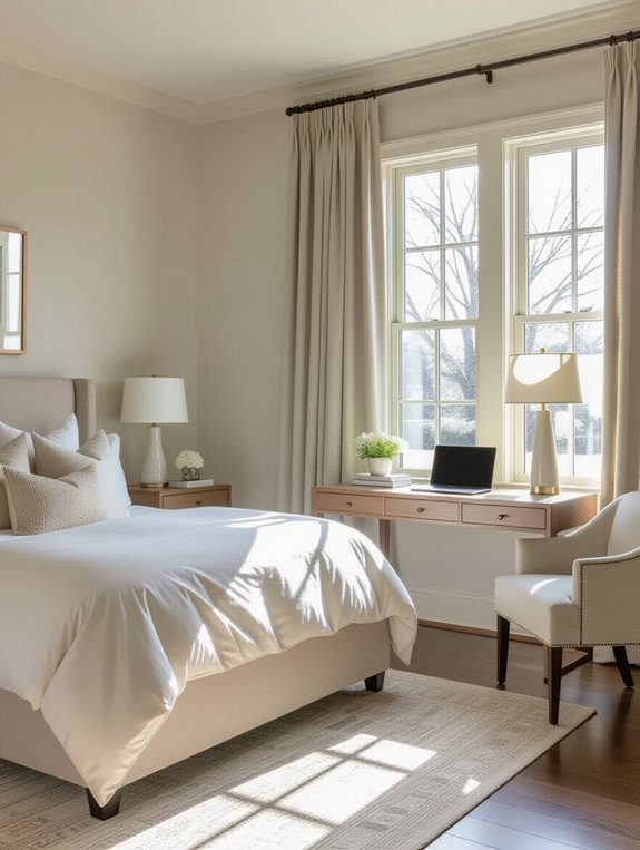 cozy and functional workspace