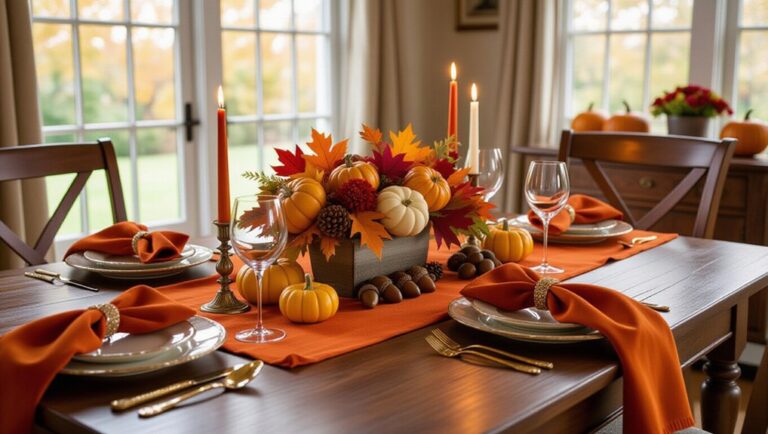 cozy autumn dining decor