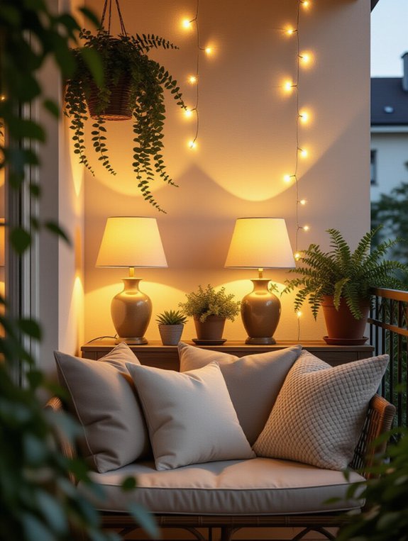 cozy balcony gatherings illuminated