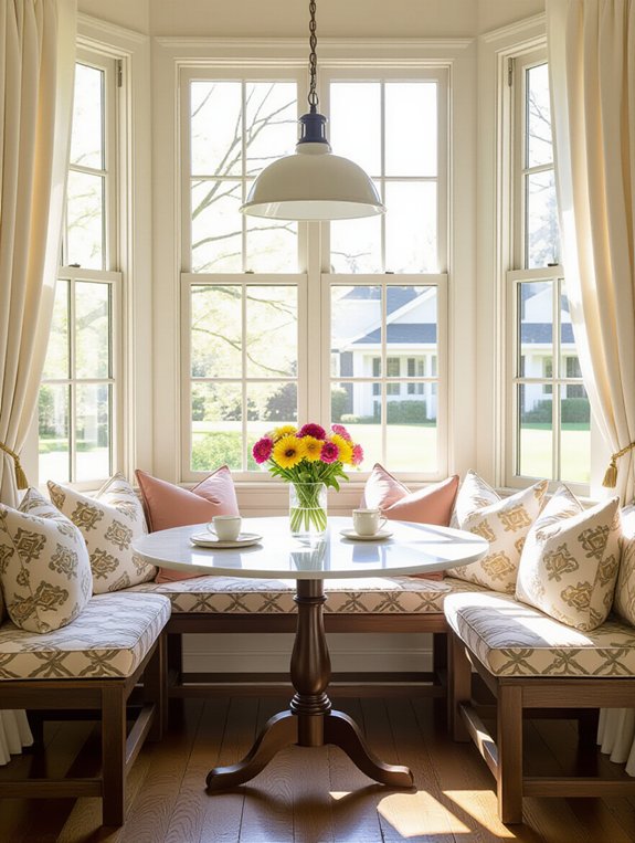 cozy bay window nook
