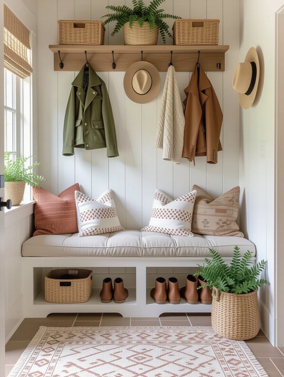 cozy mudroom bench retreat