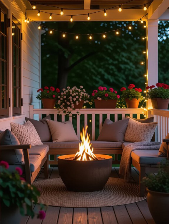 cozy outdoor fire bowls