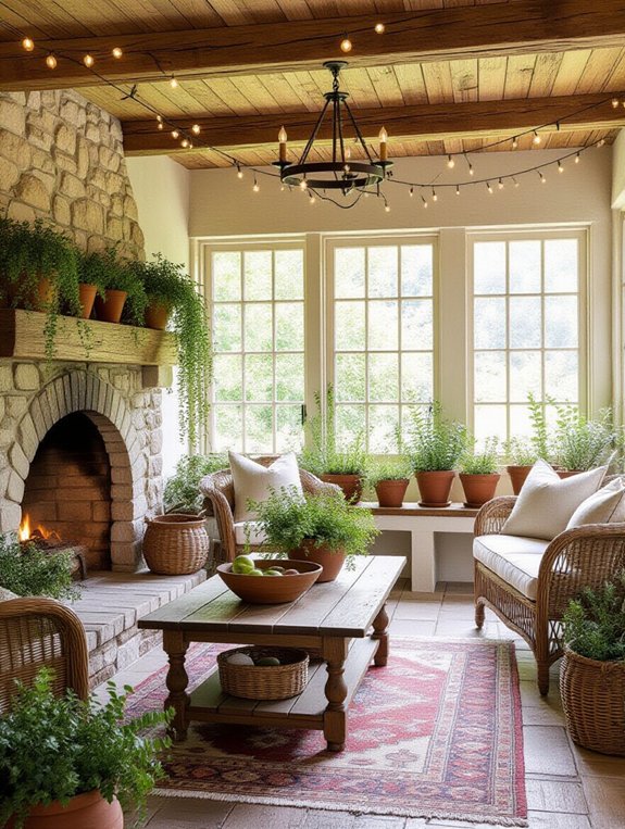 cozy rustic garden decor