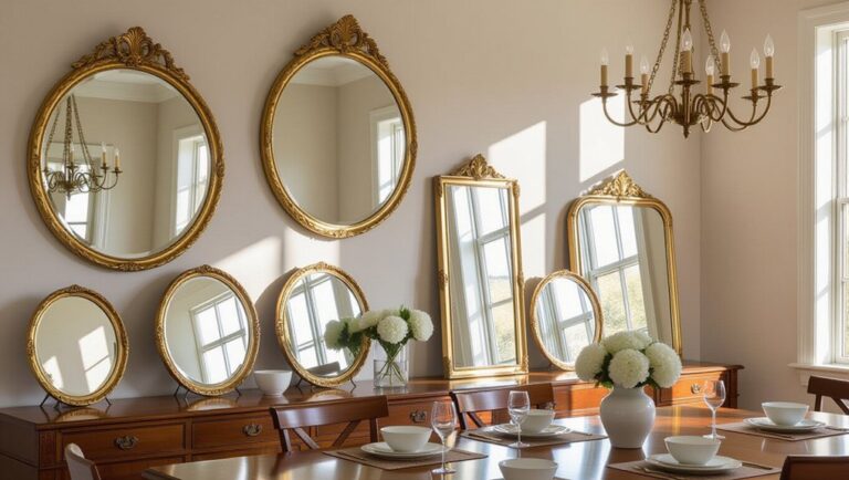 dining room mirror decor