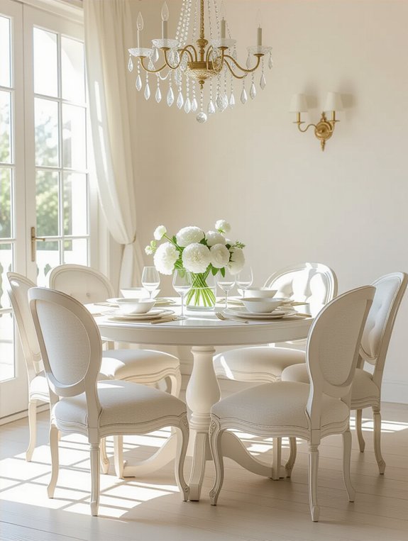 eclectic dining with mismatched chairs