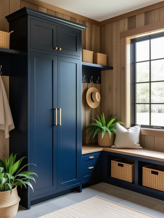 eco friendly navy cabinet options