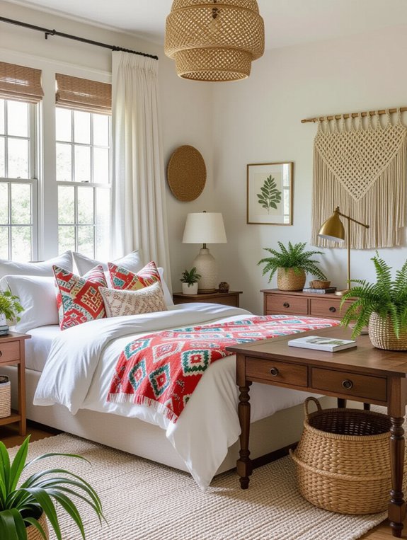 elegant bohemian guest retreat