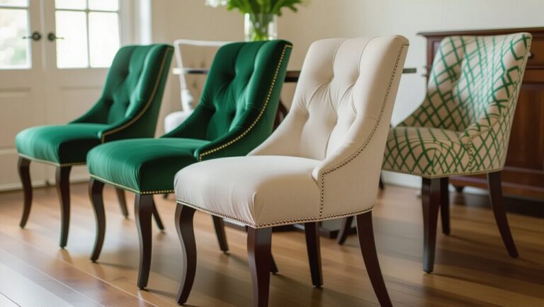 elegant upholstery for dining chairs