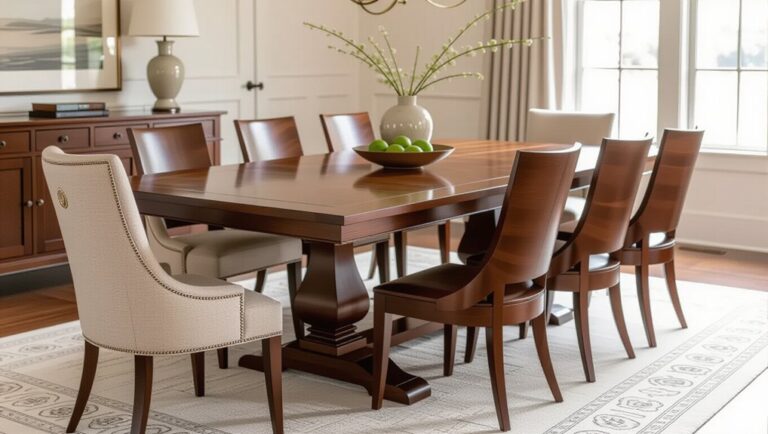 elegant wooden dining tables