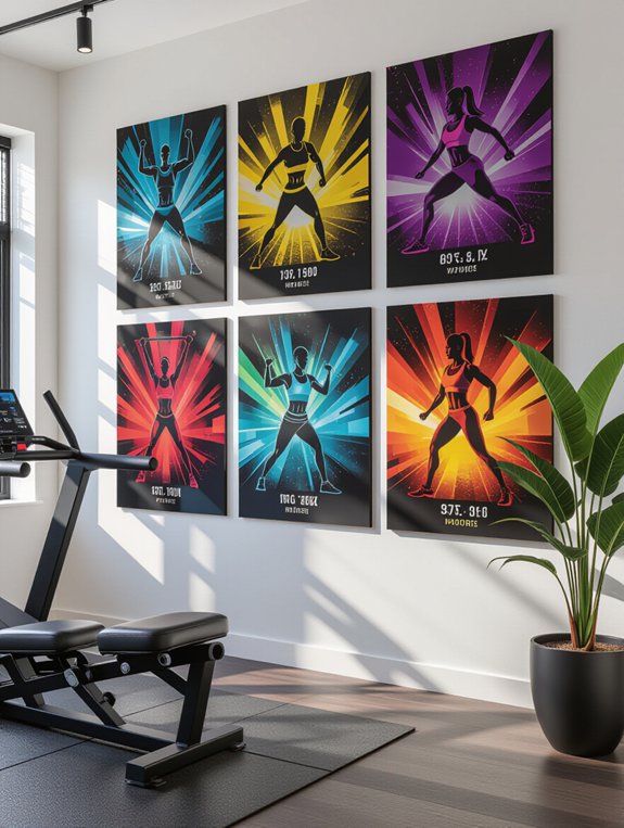 fitness progress timeline art