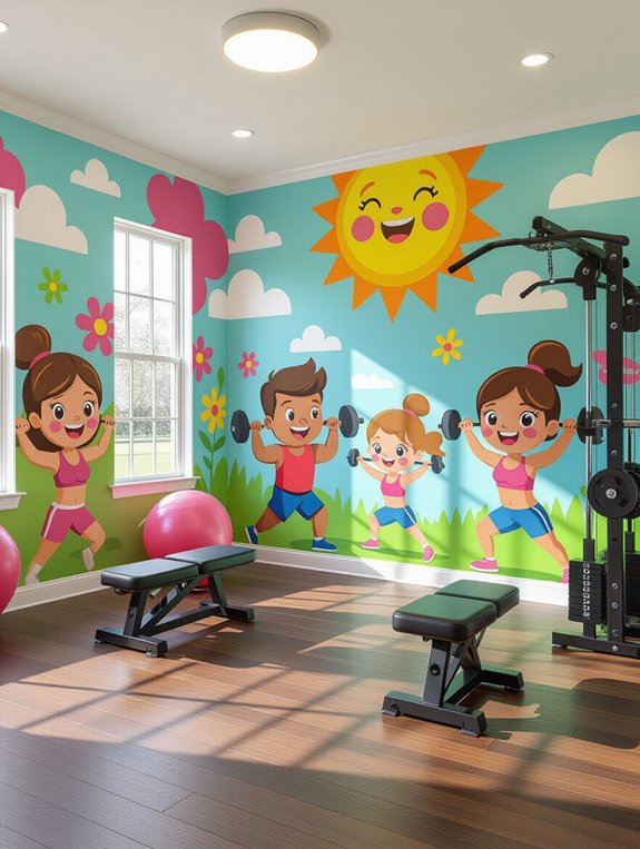 fun fitness cartoon motivation