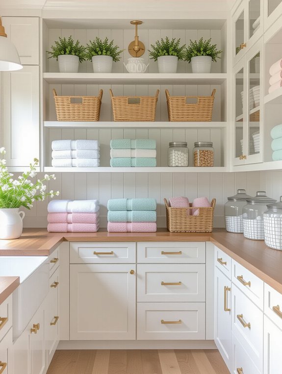 functional and decorative shelving