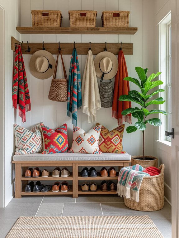 functional furniture for mudroom
