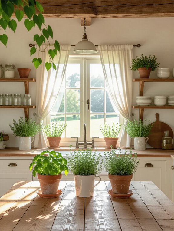 greenery and herbs integration