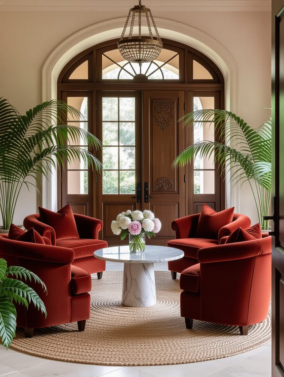 inviting cozy seating area