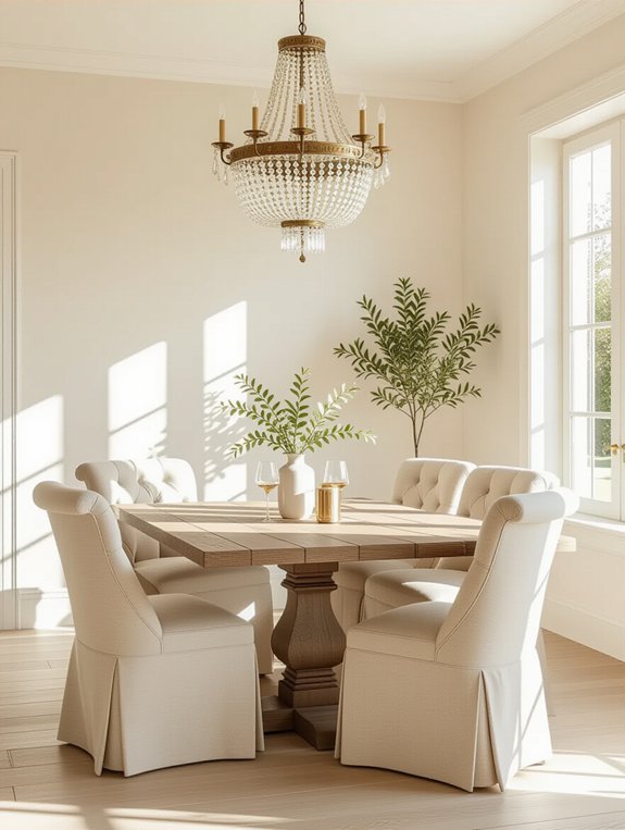 inviting light cream ambiance