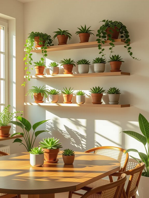 lively dining room oasis