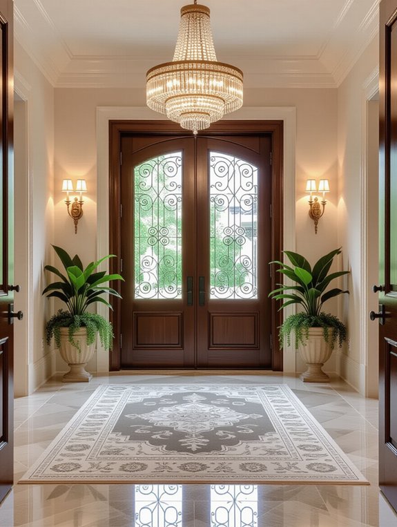 luxurious entryway statement doors