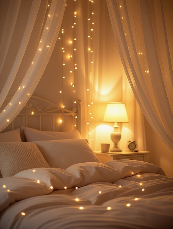 magical dreamy bedroom ambiance