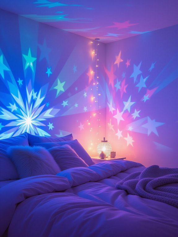 mesmerizing bedroom projector lights
