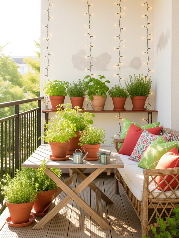 mini herb garden creation