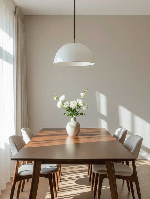minimalist dining room decor