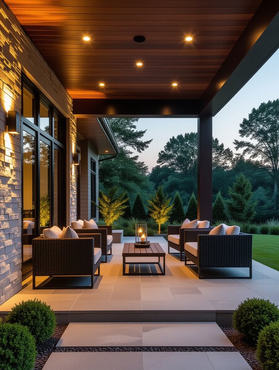 modern sleek recessed lighting