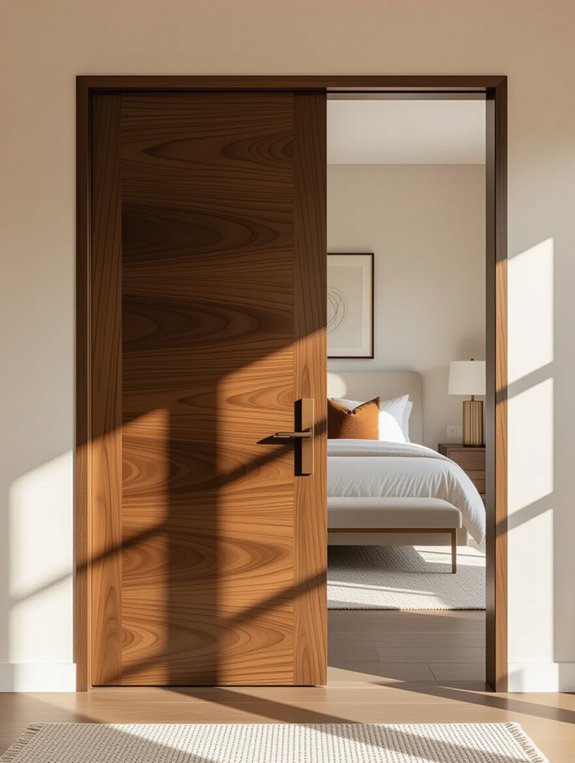 modern sliding wooden doors