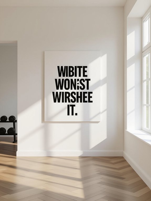 motivational minimalist typography art