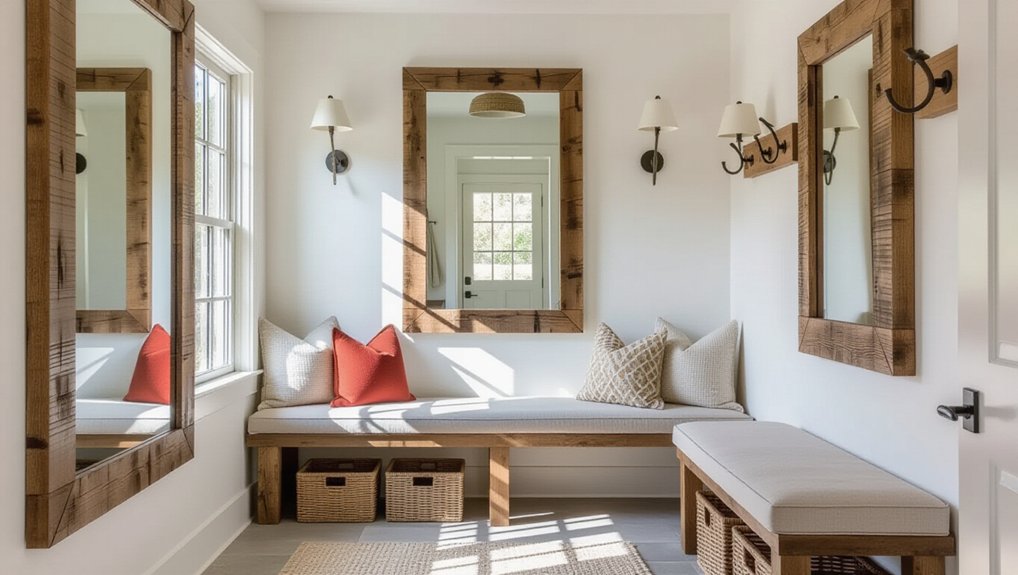 mudroom mirror design inspiration
