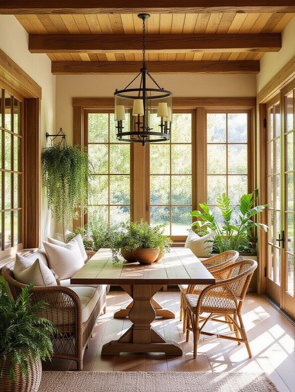 natural wood garden accents