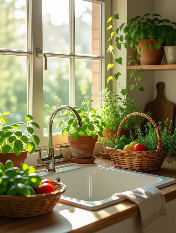 nature inspired kitchen view