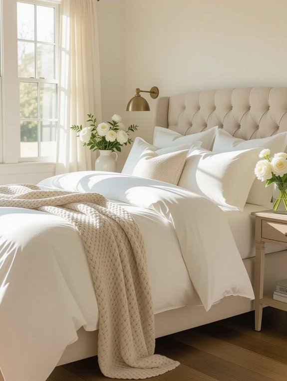 quality bedding enhances comfort