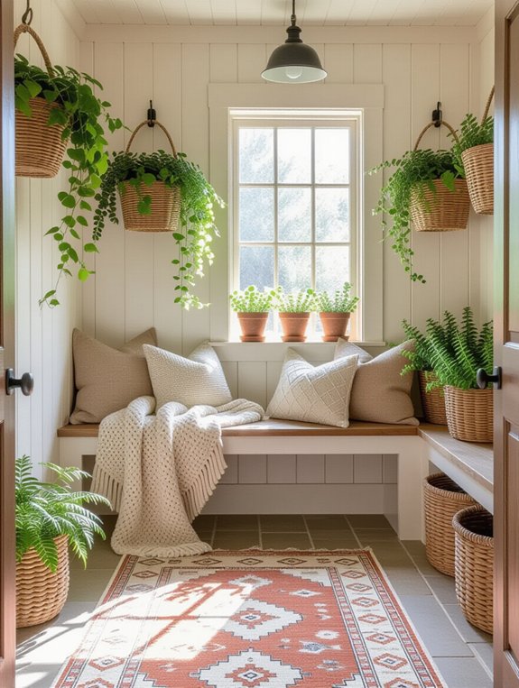 revitalize your mudroom with plants