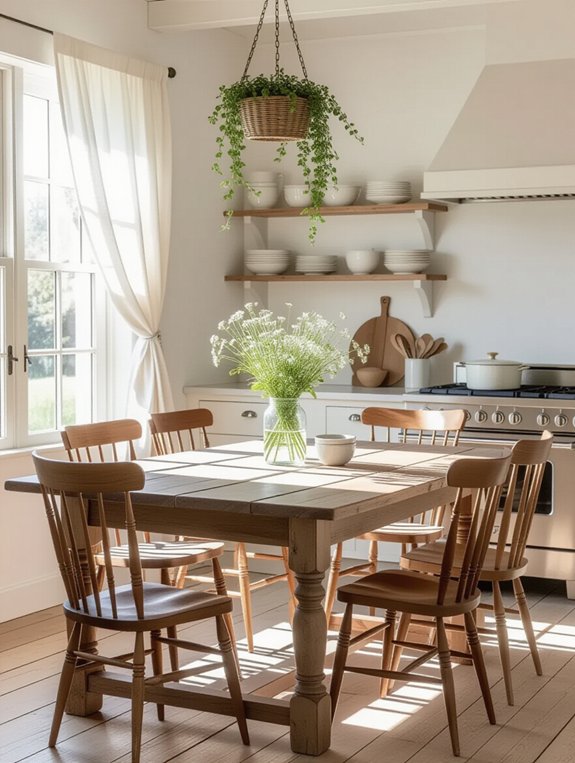 rustic table for gatherings