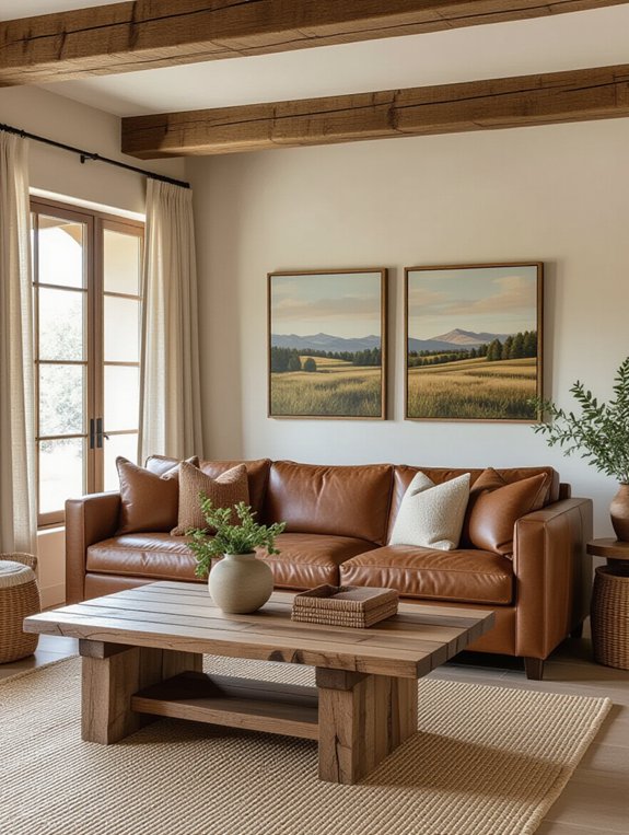 rustic warmth and character