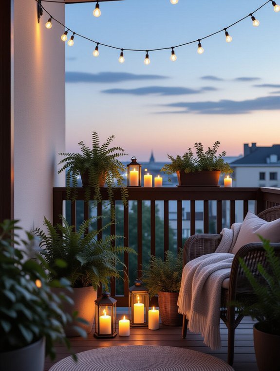 safe stylish balcony lighting