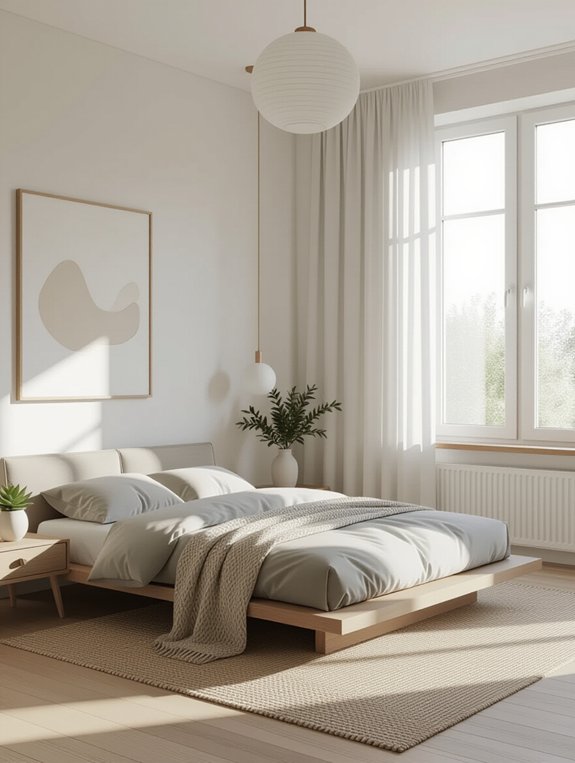 serene minimalist bedroom design