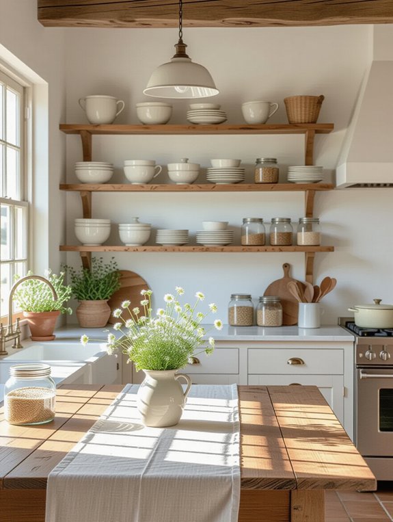 showcase and organize kitchen items