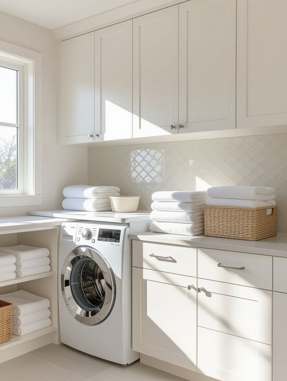 sleek functional minimalist cabinets