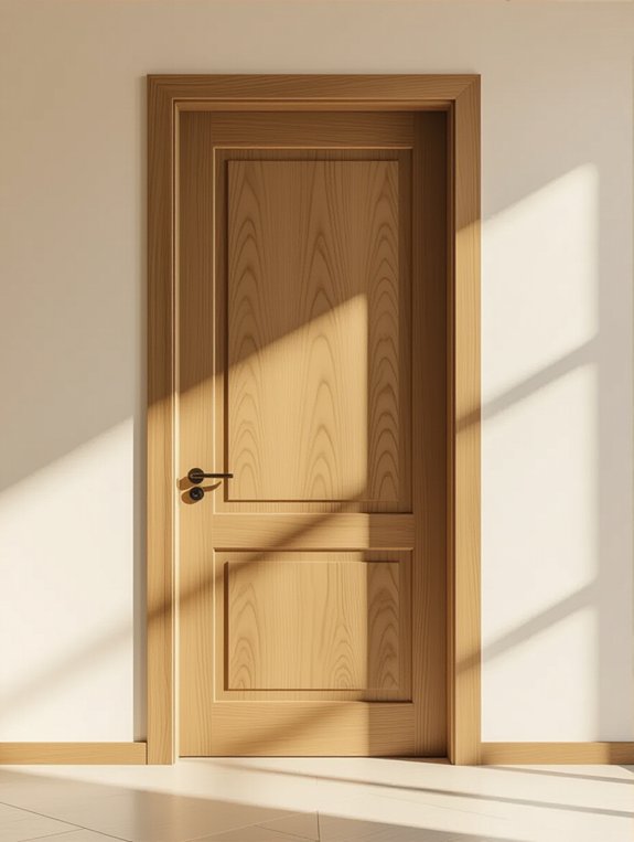 sleek modern wood trim