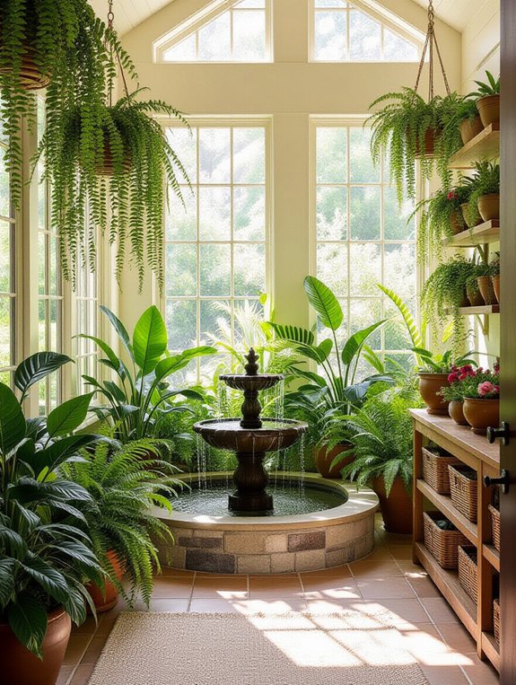 soothing tabletop water feature