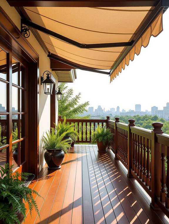 stylish functional balcony enhancement