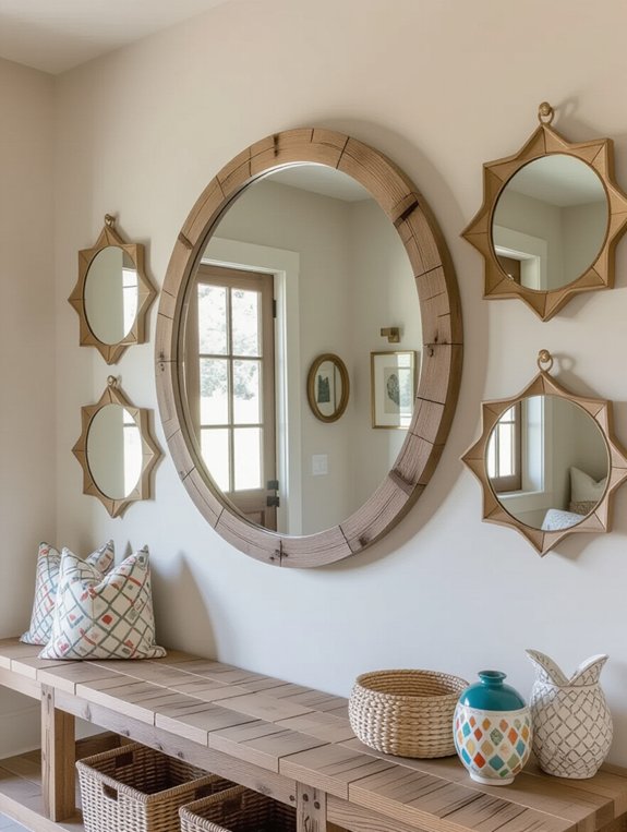 stylish functional mirror arrangement