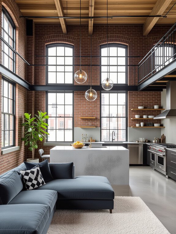 stylish industrial urban loft